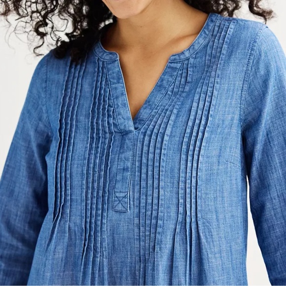 Sonoma Chambray Blue Dress - Picture 9 of 9